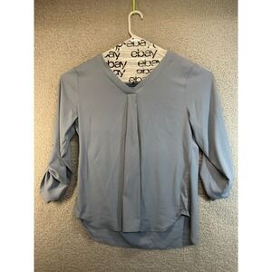 Youtalia Blouse Women's XL‎ Blue Long Sleeve Lightweight Tunic